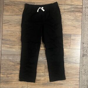 Cat & Jack Black Casual Pants with White Tie